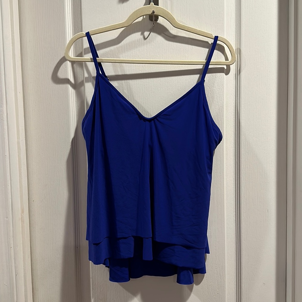 MagicSuit  royal blue built-in bra, tankini size 12 in excellent used condition